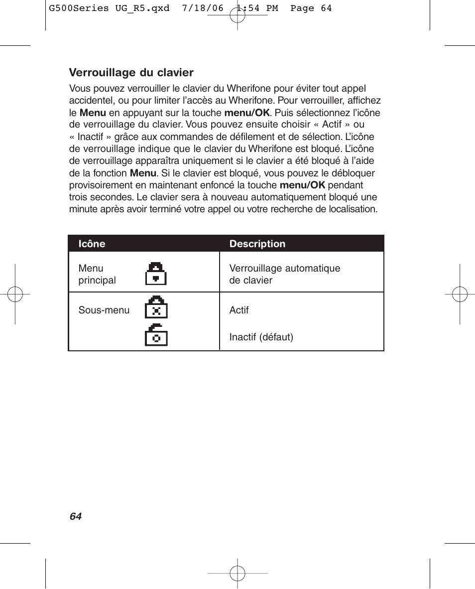 Wherify Wireless Wherifone G500 Series User Manual | Page 76 / 148