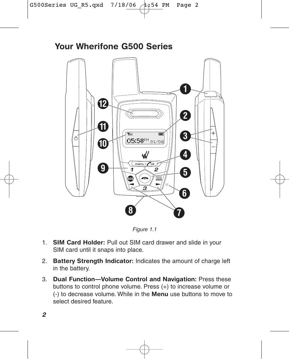 Wherify Wireless Wherifone G500 Series User Manual | Page 8 / 148