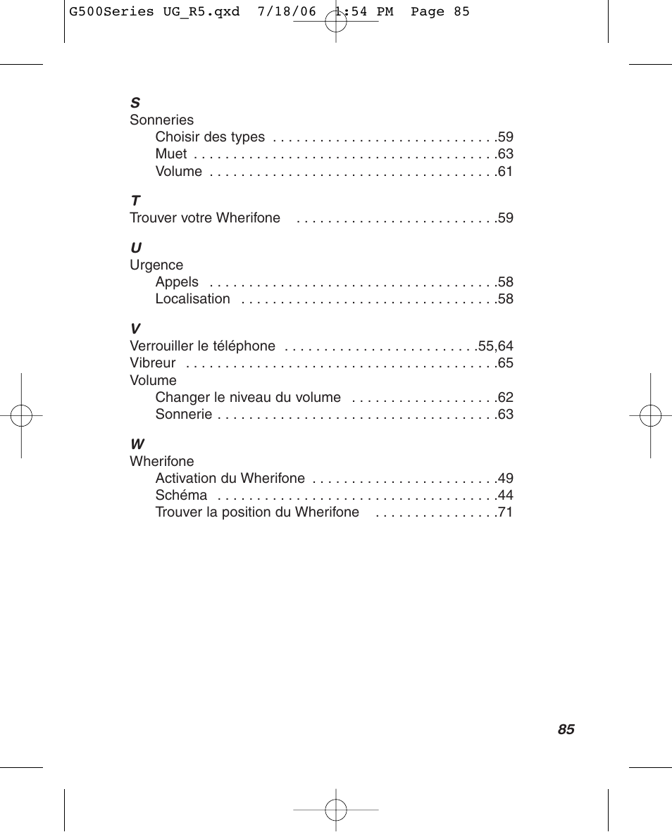 Wherify Wireless Wherifone G500 Series User Manual | Page 97 / 148