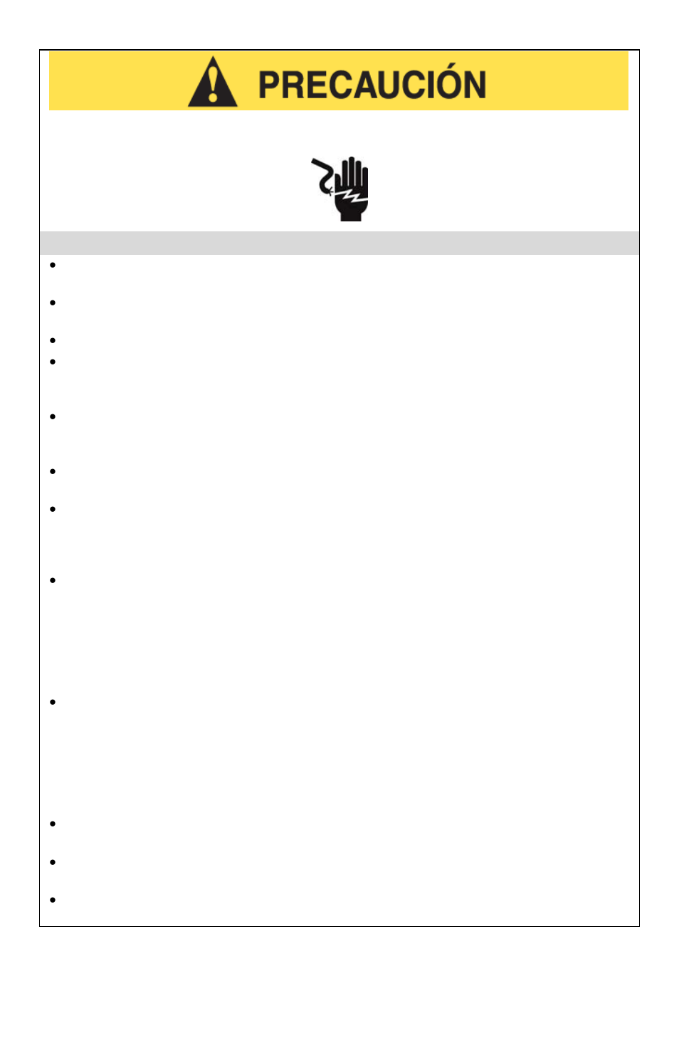 Precauciones relativas a la electricidad | West Bend PROferred L5673 User Manual | Page 21 / 28