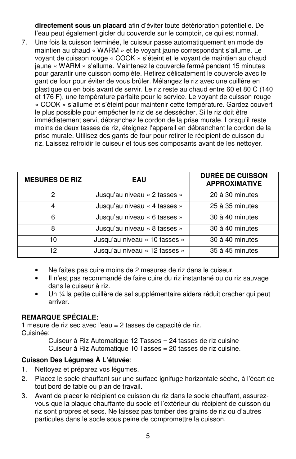 West Bend L5808 User Manual | Page 12 / 24