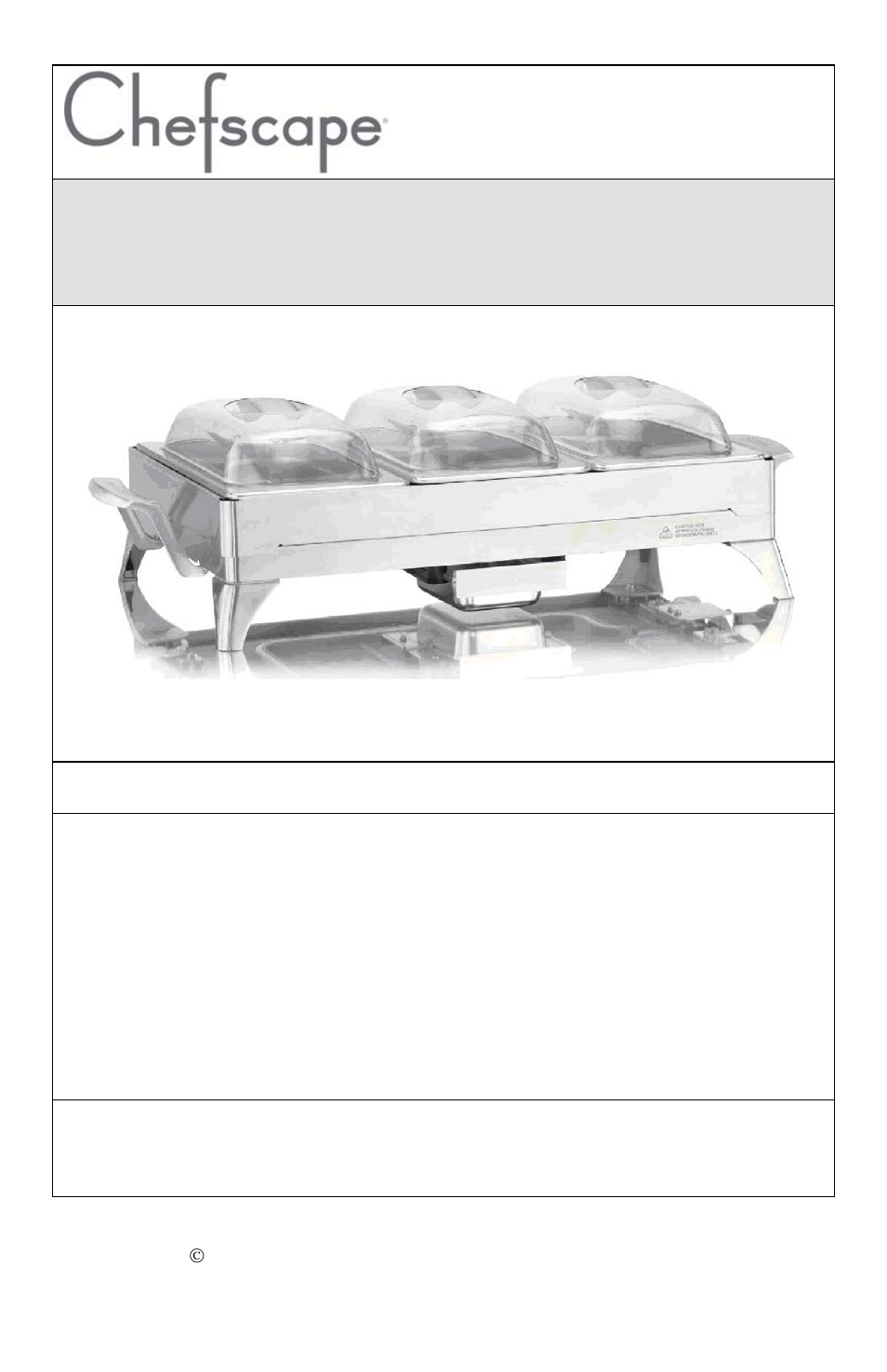 Chafer eléctrico de buffet, Plancha de calentamiento | West Bend Chefscape PRBF1000 User Manual | Page 19 / 28