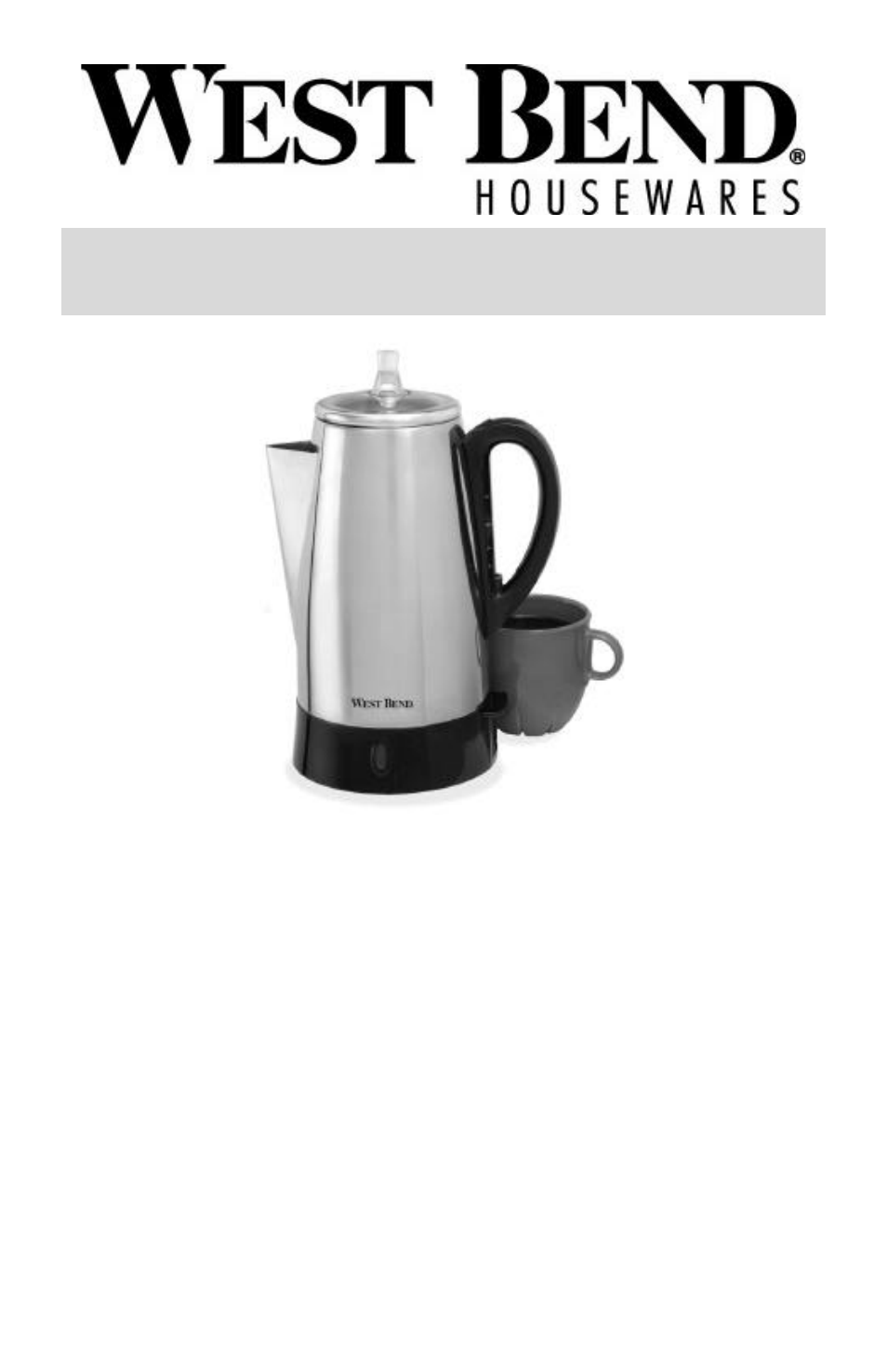 Percolateur 2-12 tasses, Mode d’emploi | West Bend Coffeemaker User Manual | Page 9 / 24