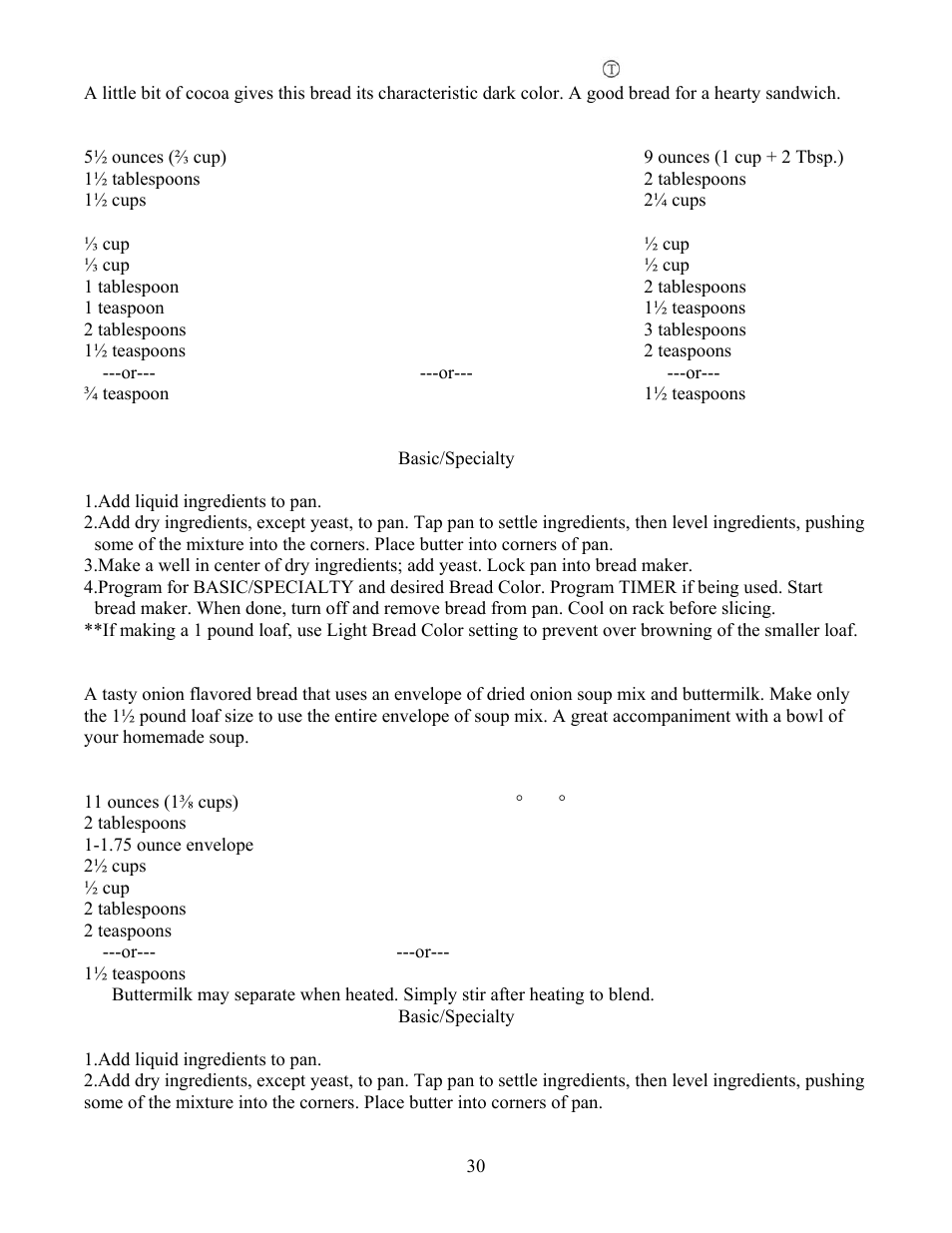 West Bend L4805 User Manual | Page 30 / 53