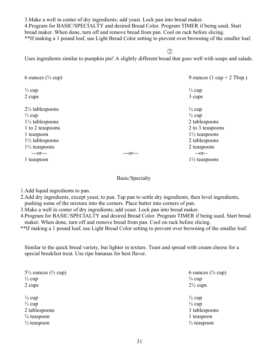 West Bend L4805 User Manual | Page 31 / 53