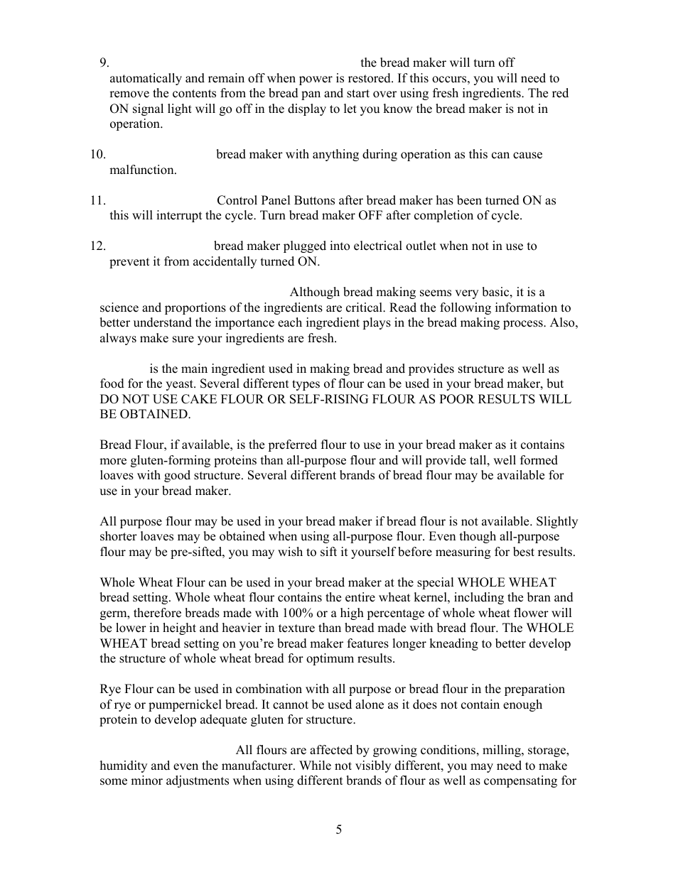 West Bend L4805 User Manual | Page 5 / 53