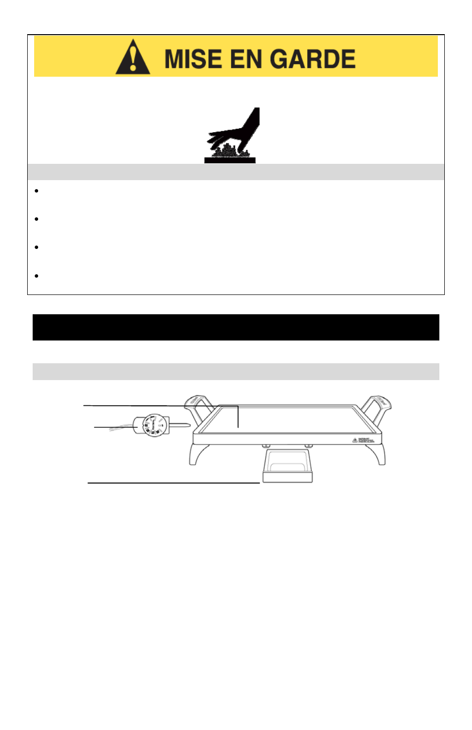 Précautions de sécurité à haute température, Utilisation de votre chauffe-plat, Plaque | Conservez ces consignes | West Bend 79012 User Manual | Page 12 / 24