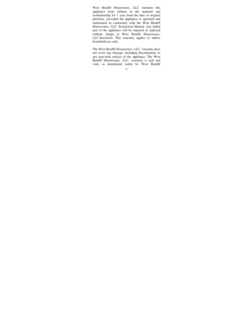 West Bend 40053 User Manual | Page 7 / 10