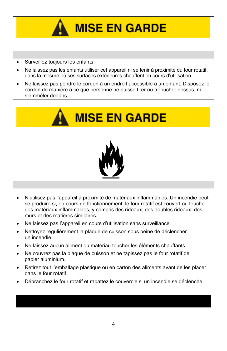 Précautions liées aux incendies, Conservez ces instructions | West Bend Rotisserie Oven User Manual | Page 14 / 32