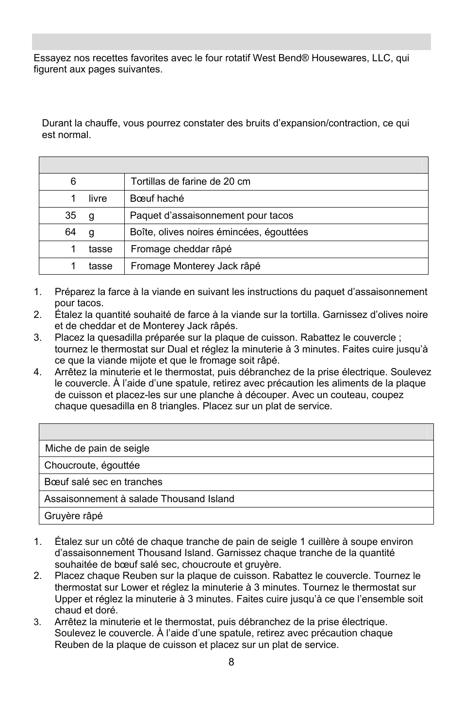 Recettes | West Bend Rotisserie Oven User Manual | Page 18 / 32