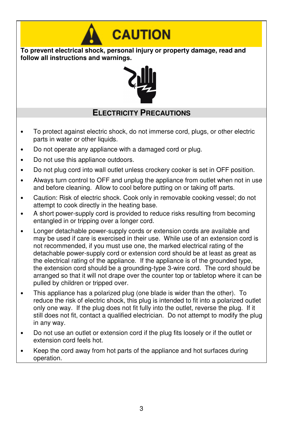 West Bend QUART CROCKERY 7 User Manual | Page 3 / 36