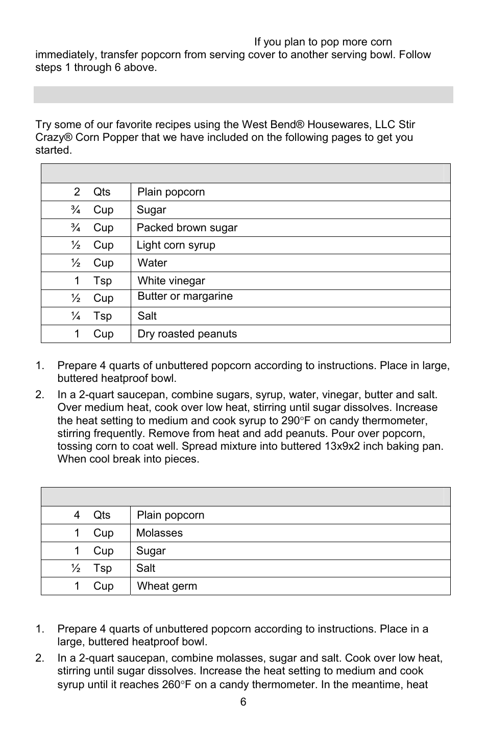 Recipes | West Bend 8 quart User Manual | Page 6 / 24