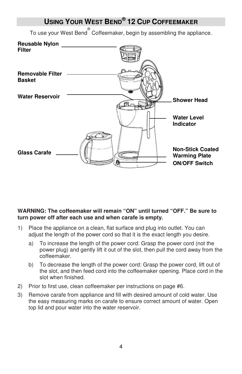 West Bend 56310 User Manual | Page 4 / 24