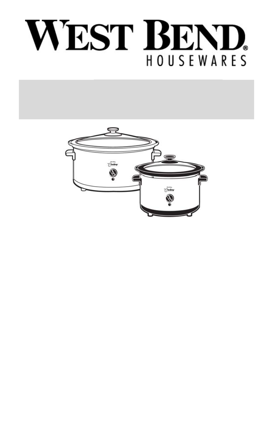 Fait-tout électrique crockery, De 3 – 4 quarts, Mode d’emploi | West Bend Cooker User Manual | Page 11 / 32