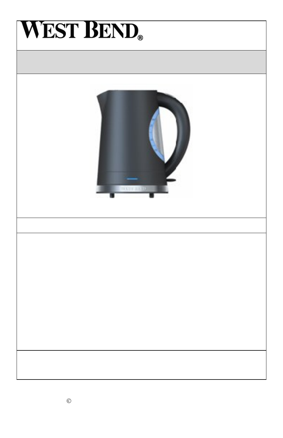 Bouilloire | West Bend Kettle User Manual | Page 7 / 20