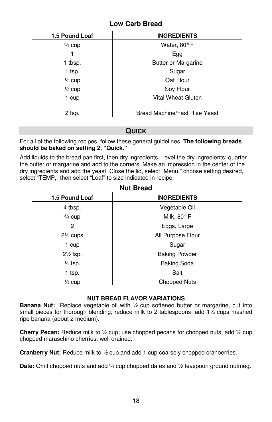 West Bend Hi-Rise L5778C User Manual | Page 18 / 75