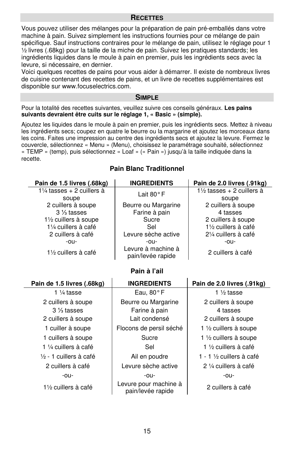 West Bend Hi-Rise L5778C User Manual | Page 39 / 75