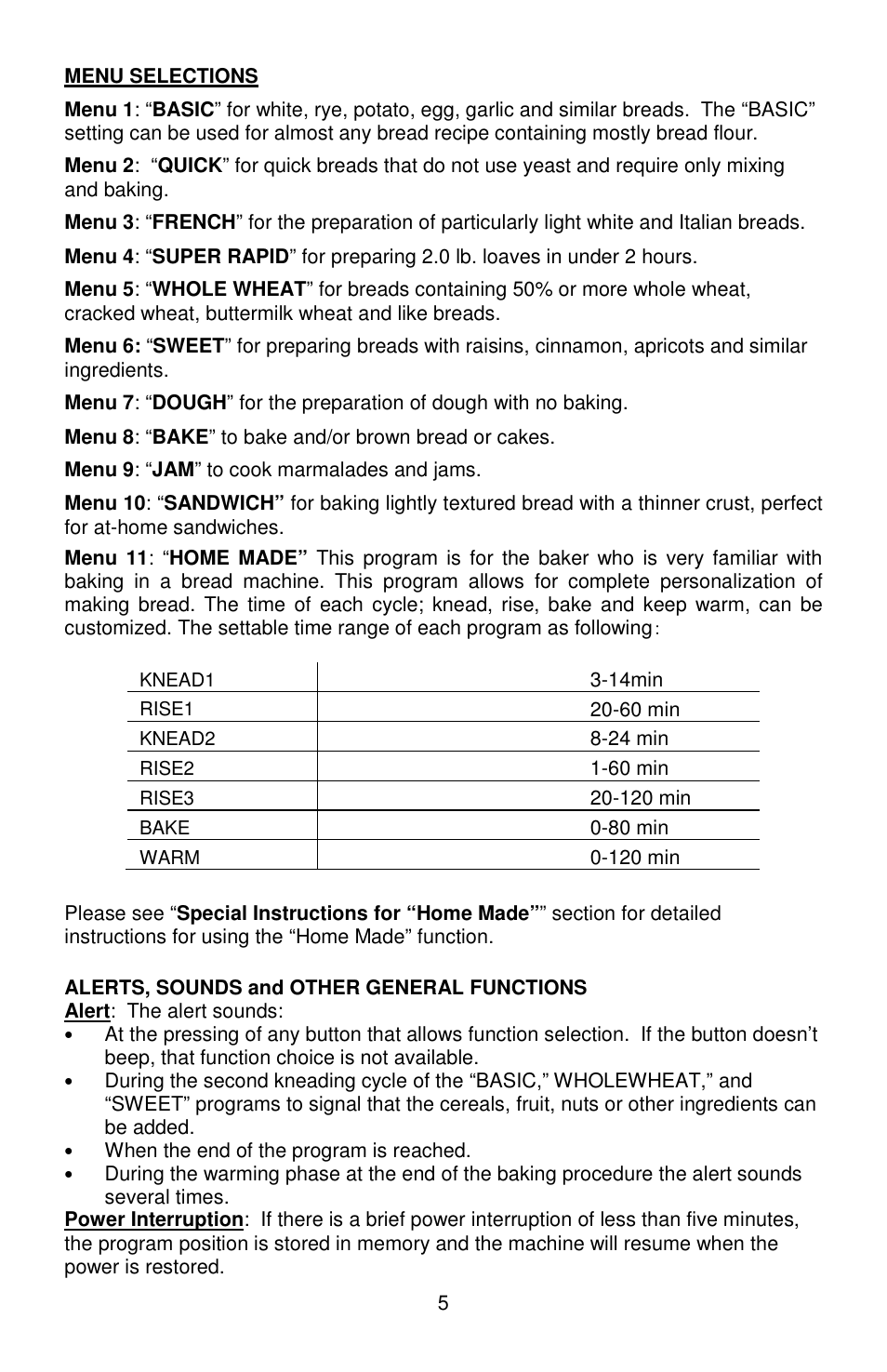 West Bend Hi-Rise L5778C User Manual | Page 5 / 75