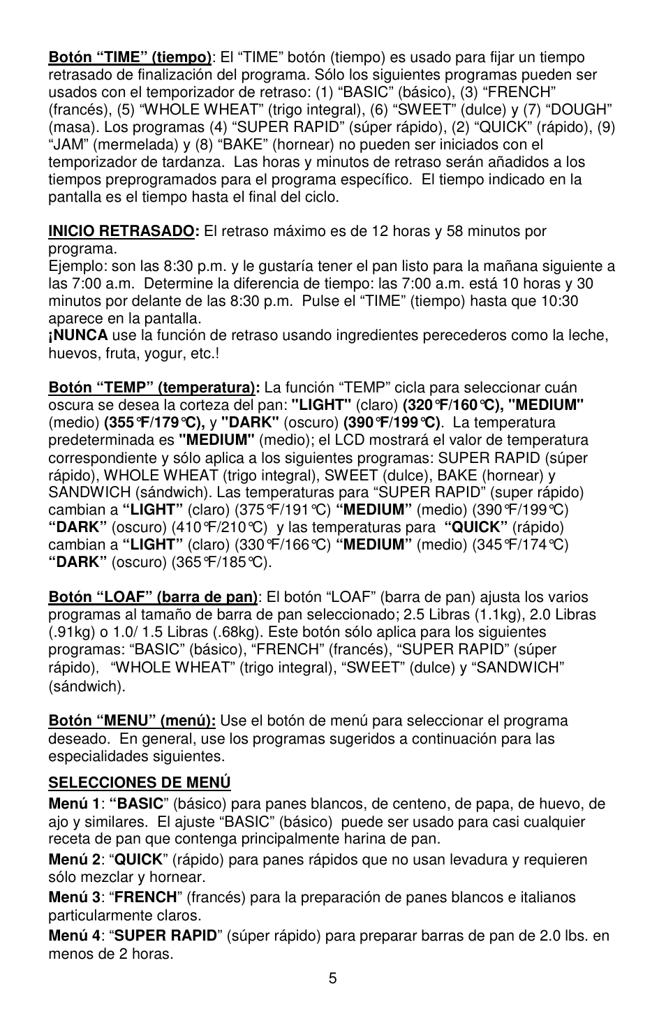 West Bend Hi-Rise L5778C User Manual | Page 54 / 75