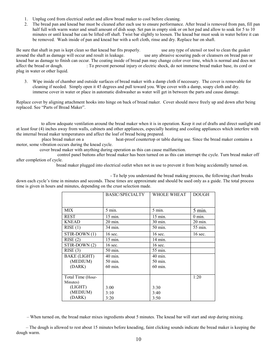 West Bend L5231 User Manual | Page 10 / 21