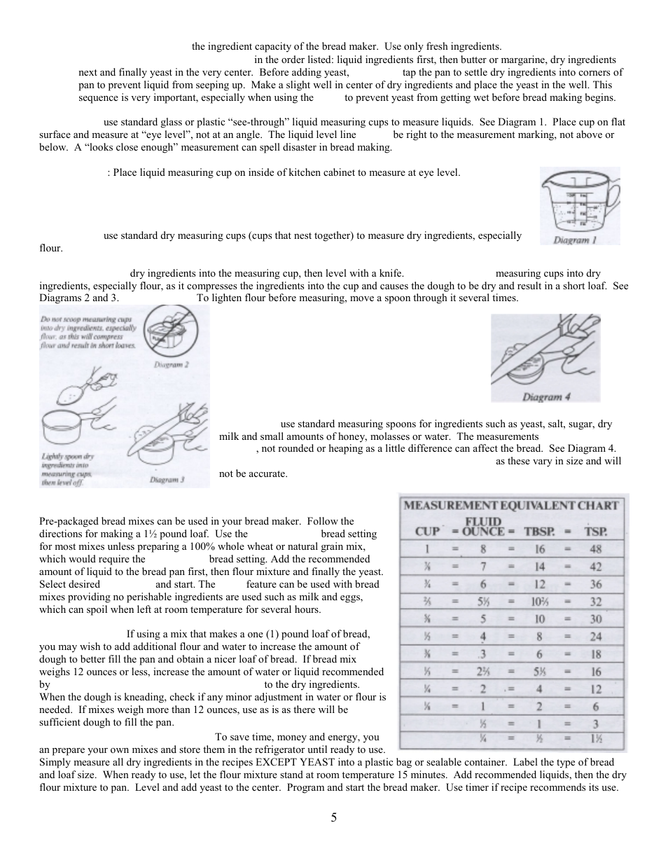 Using bread mixes | West Bend L5231 User Manual | Page 5 / 21