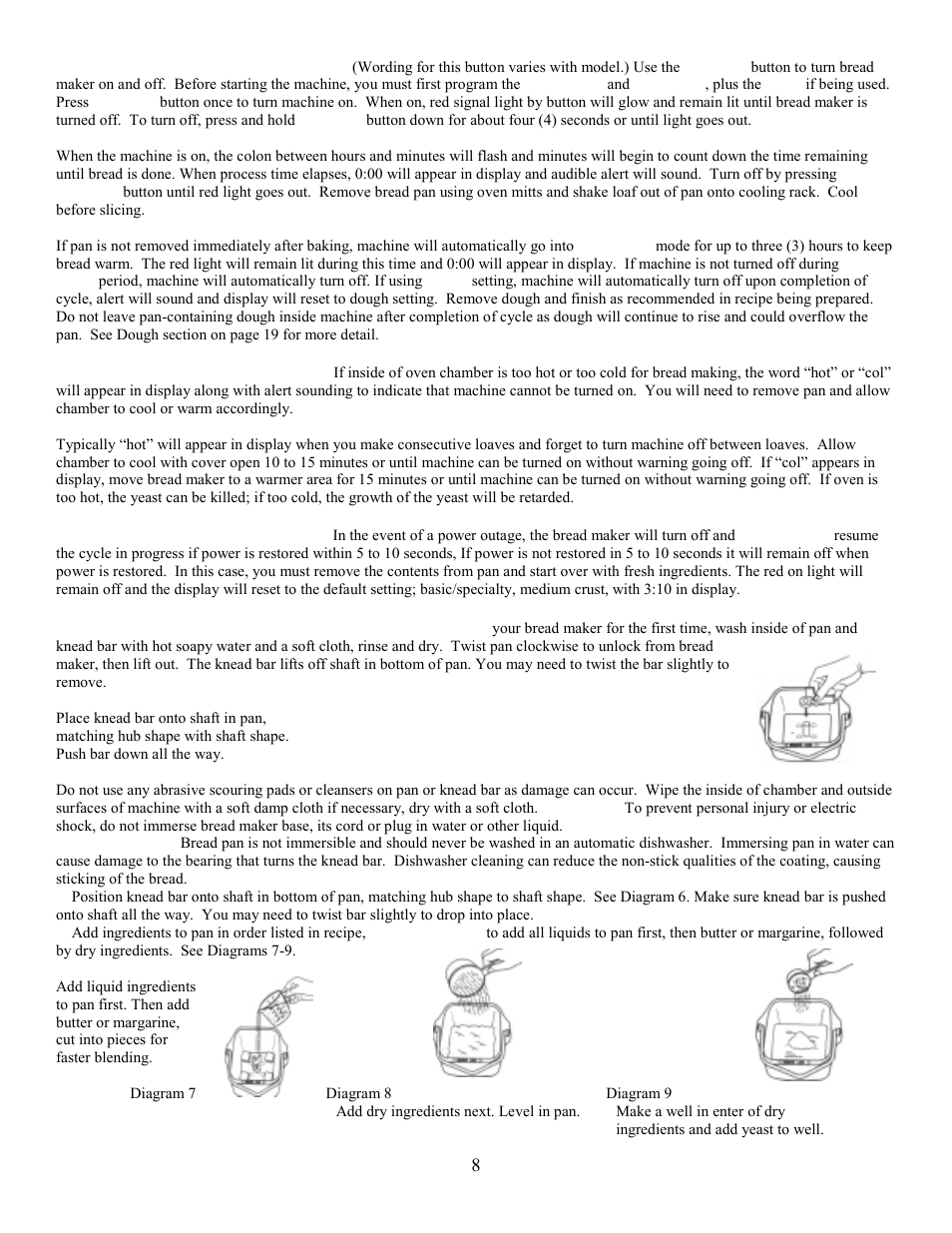 West Bend L5231 User Manual | Page 8 / 21