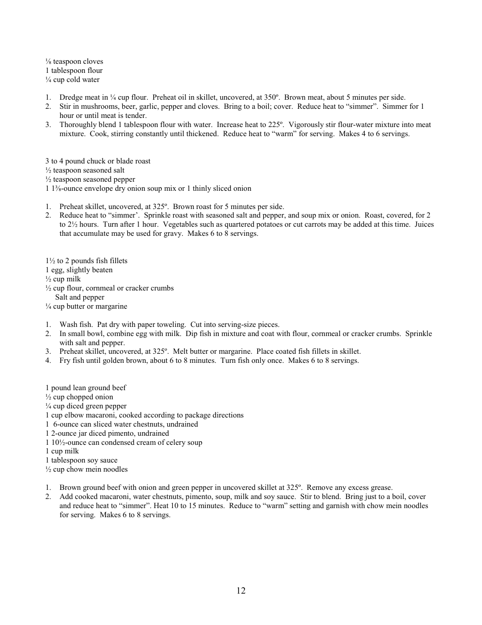 West Bend L-5486 User Manual | Page 12 / 18