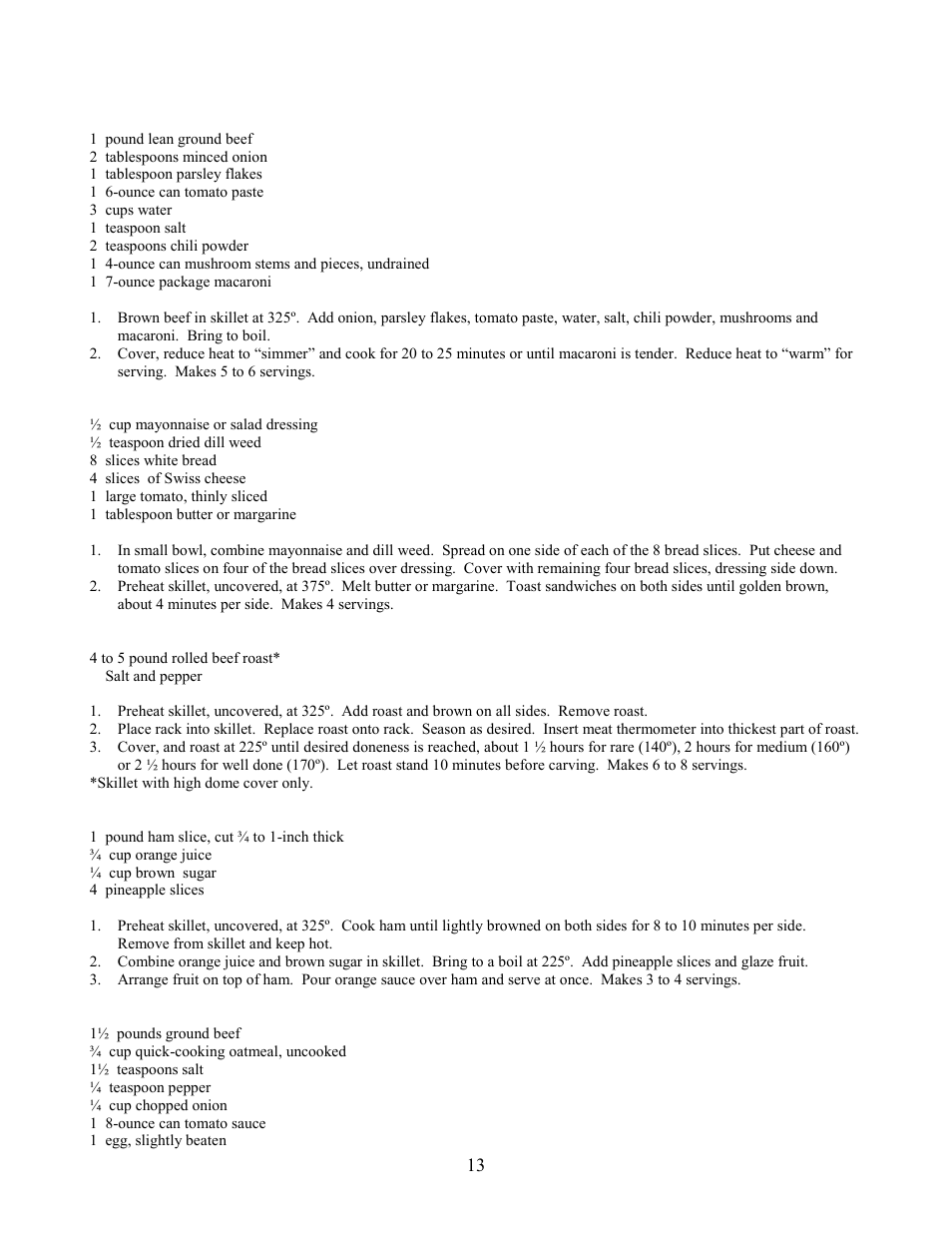 West Bend L-5486 User Manual | Page 13 / 18