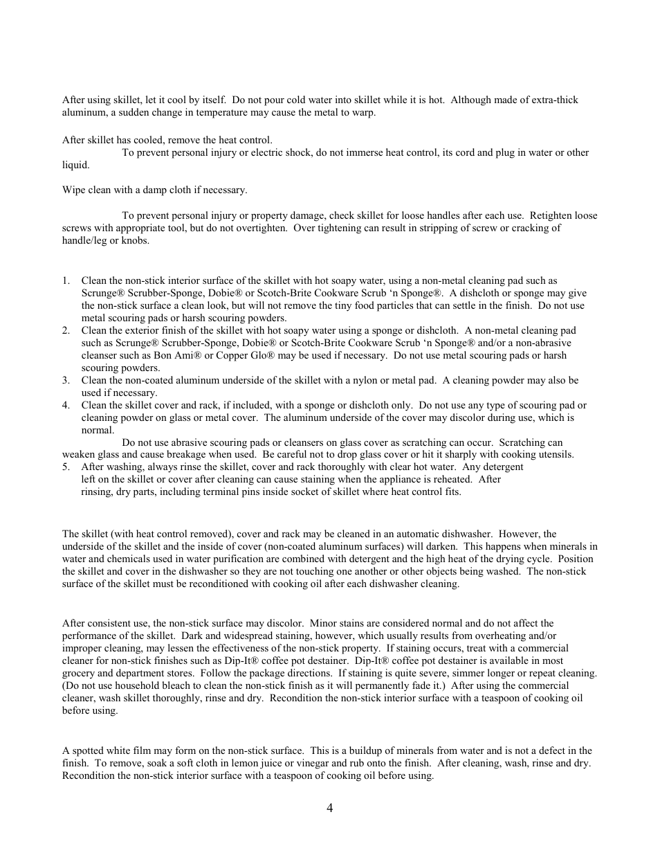 West Bend L-5486 User Manual | Page 4 / 18