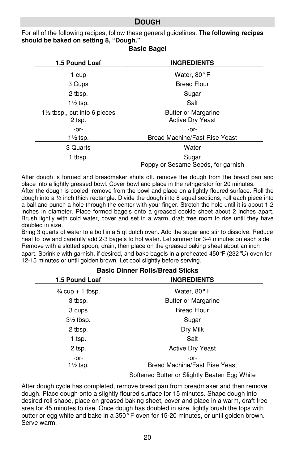 West Bend 41400 User Manual | Page 20 / 68