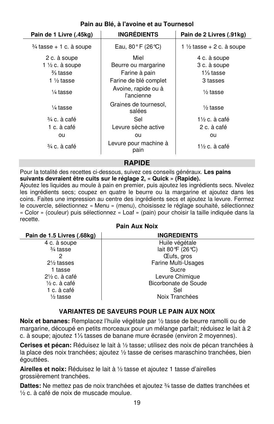 Rapide | West Bend 41400 User Manual | Page 41 / 68