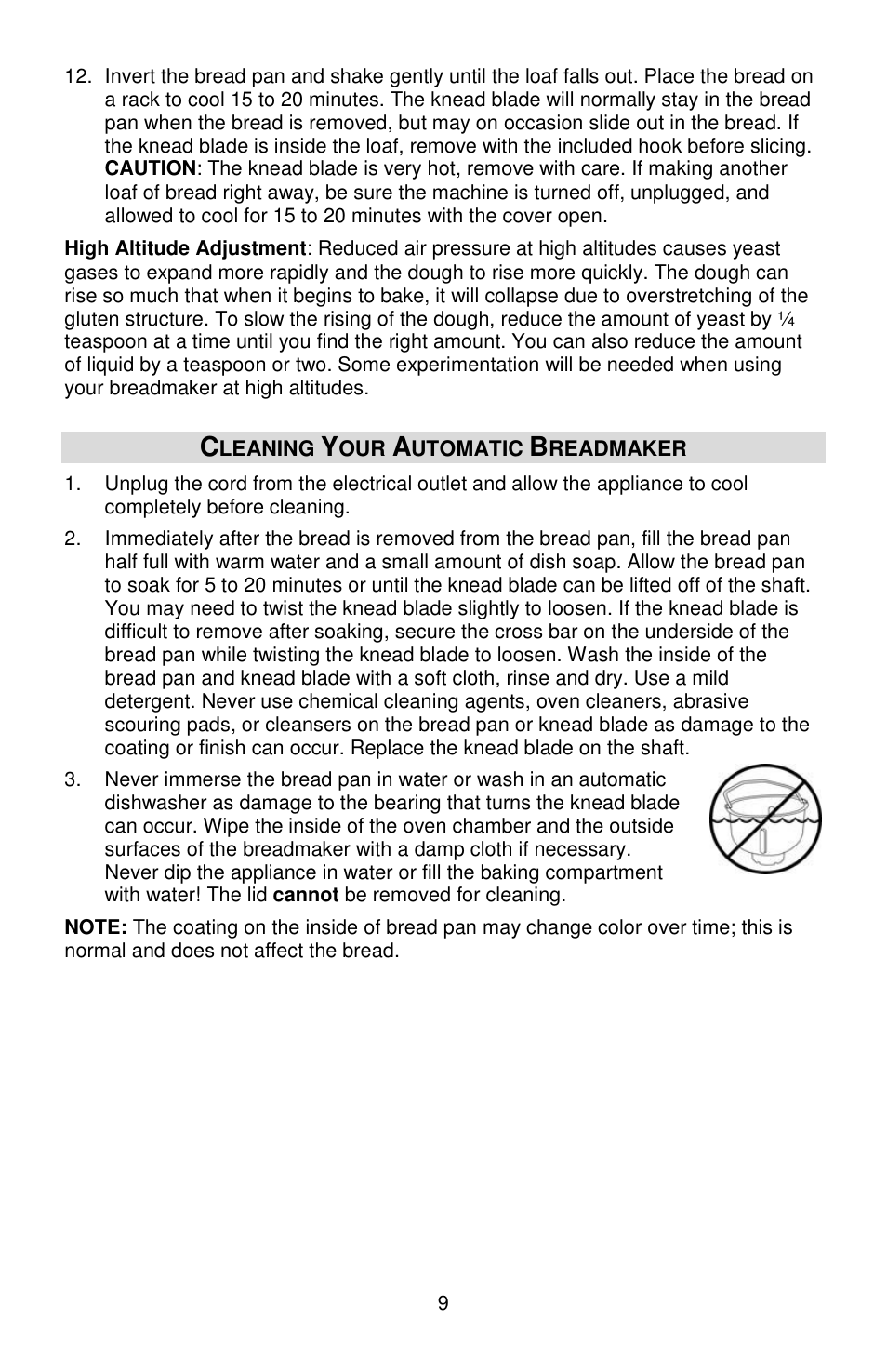 West Bend 41400 User Manual | Page 9 / 68