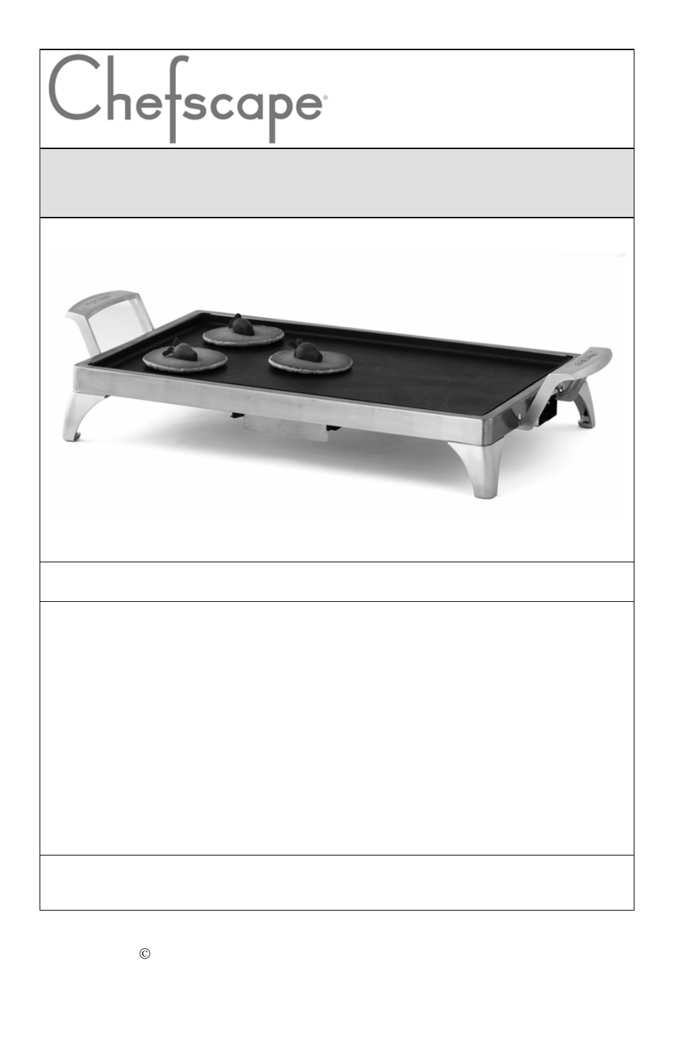 Plaque chauffante | West Bend Chefscape PRGD900 User Manual | Page 10 / 28