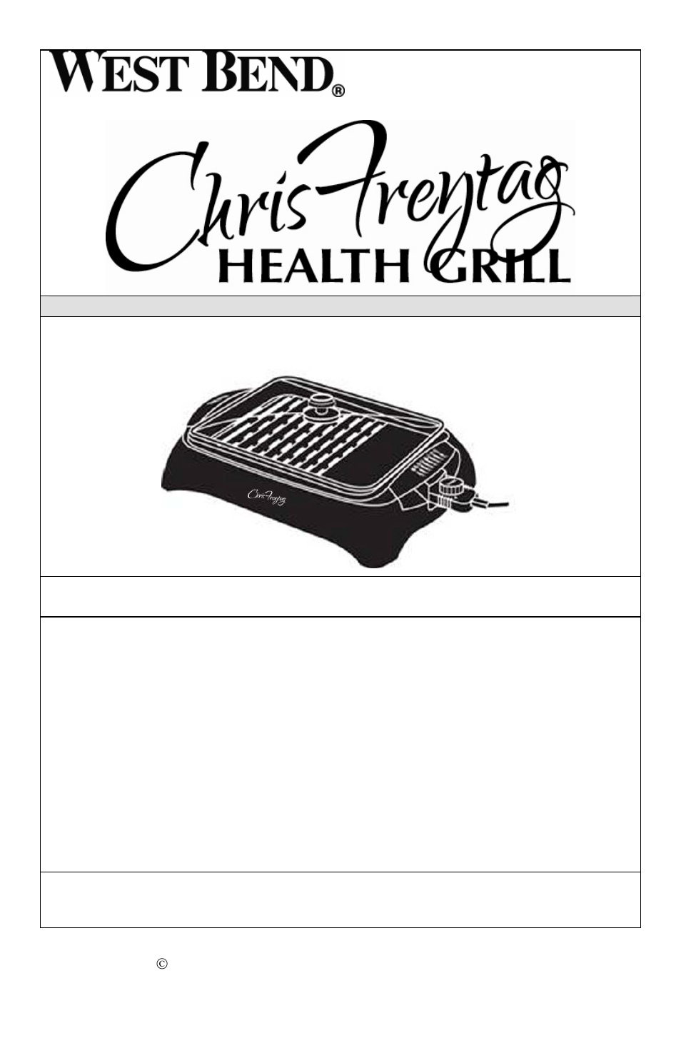 West Bend Chris Freytag L5763 User Manual | 32 pages
