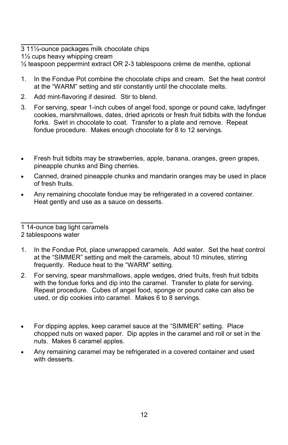 West Bend L5572D User Manual | Page 12 / 40