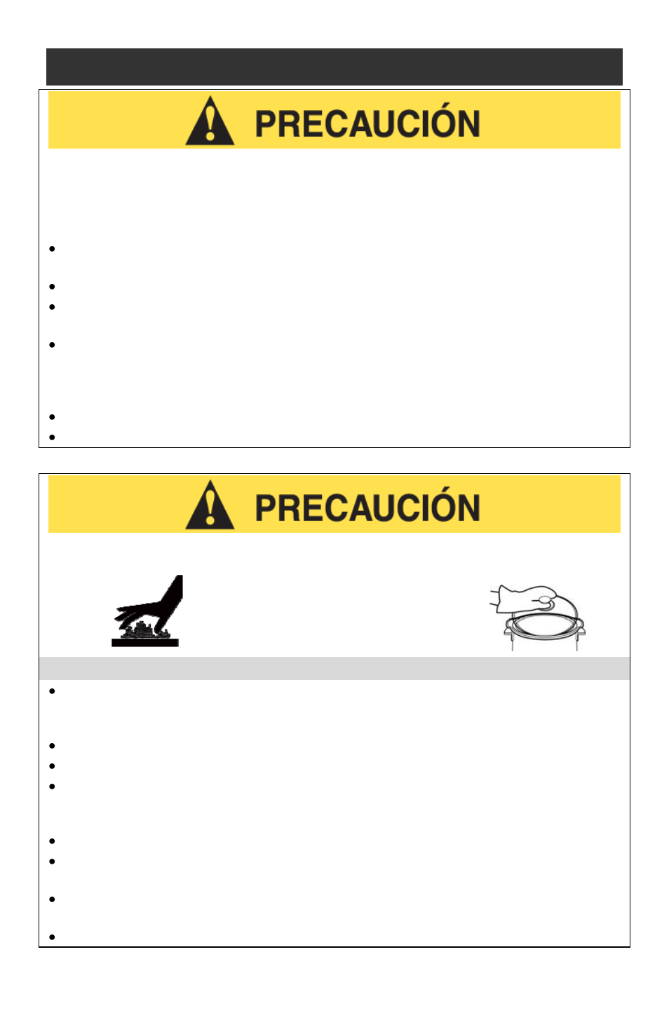 Precauciones importantes, Precauciones de calentamiento | West Bend 12-Cup Automatic Rice Cooker User Manual | Page 18 / 24