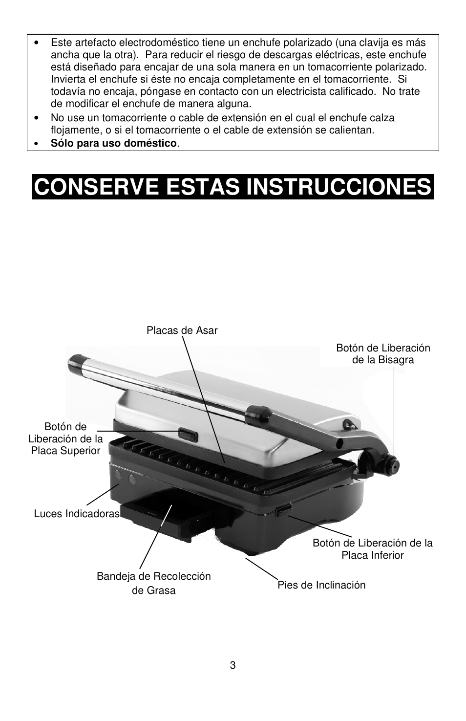 Conserve estas instrucciones | West Bend L5789 User Manual | Page 27 / 36