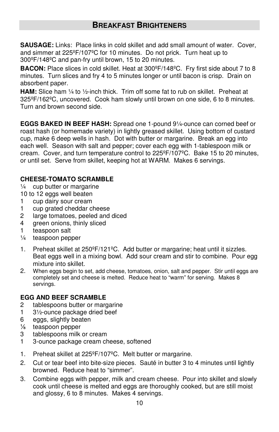 West Bend L5571D User Manual | Page 10 / 44