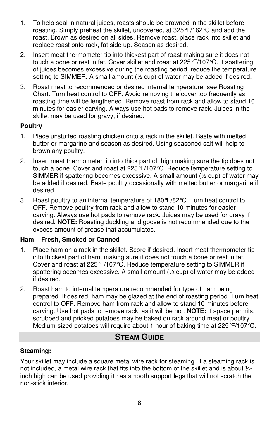 West Bend L5571D User Manual | Page 8 / 44