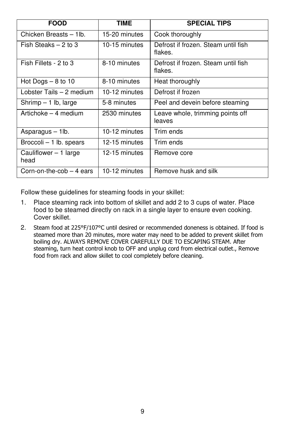 West Bend L5571D User Manual | Page 9 / 44