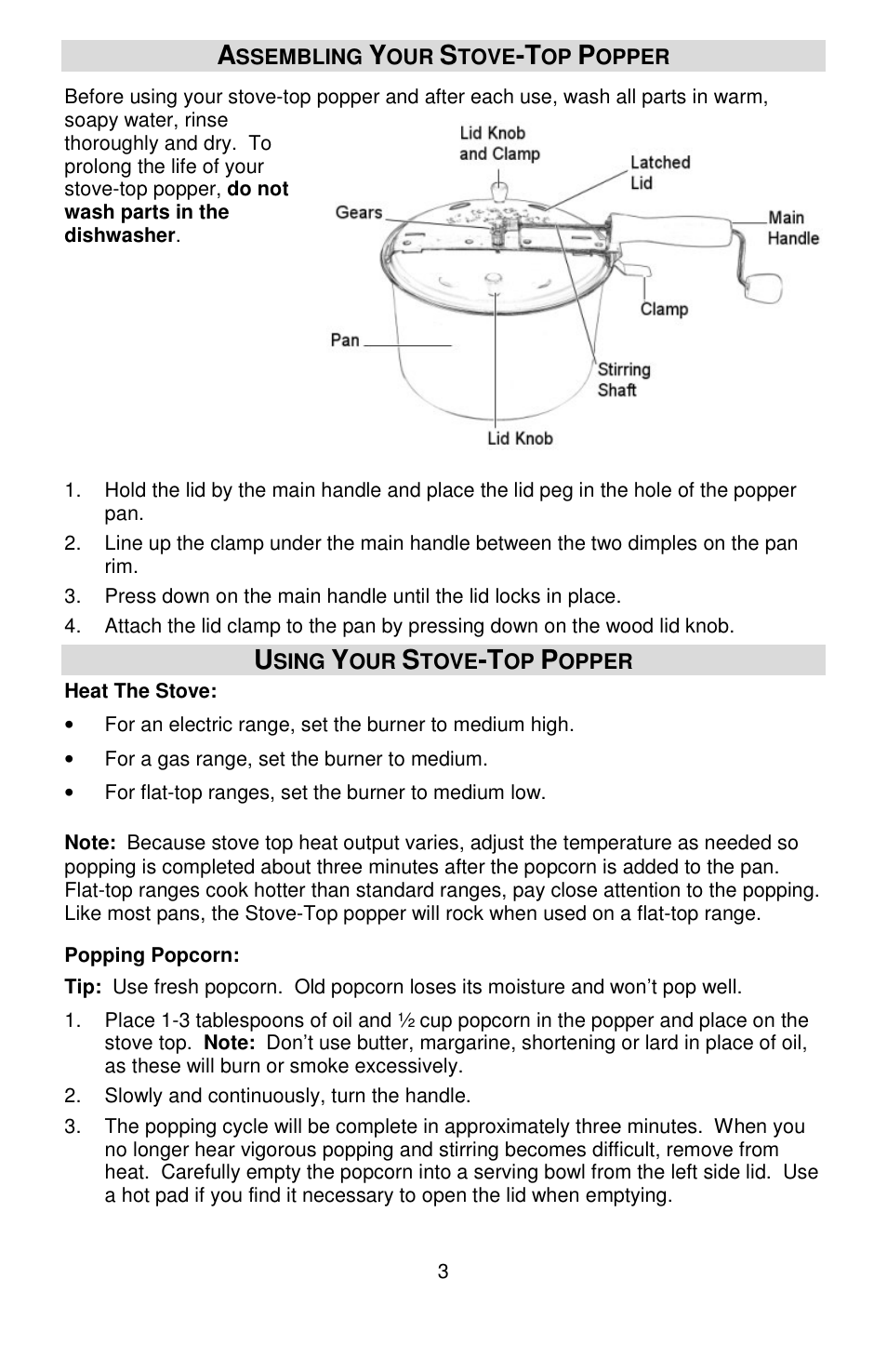 West Bend PC10651 User Manual | Page 3 / 12