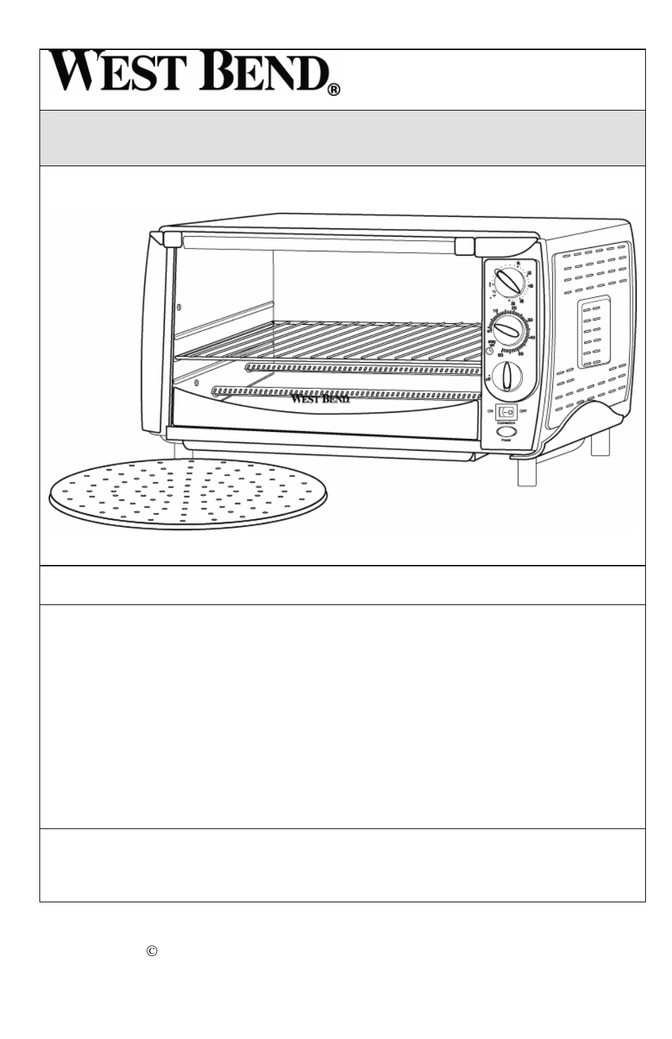Horno de encimera | West Bend L5659B User Manual | Page 17 / 24
