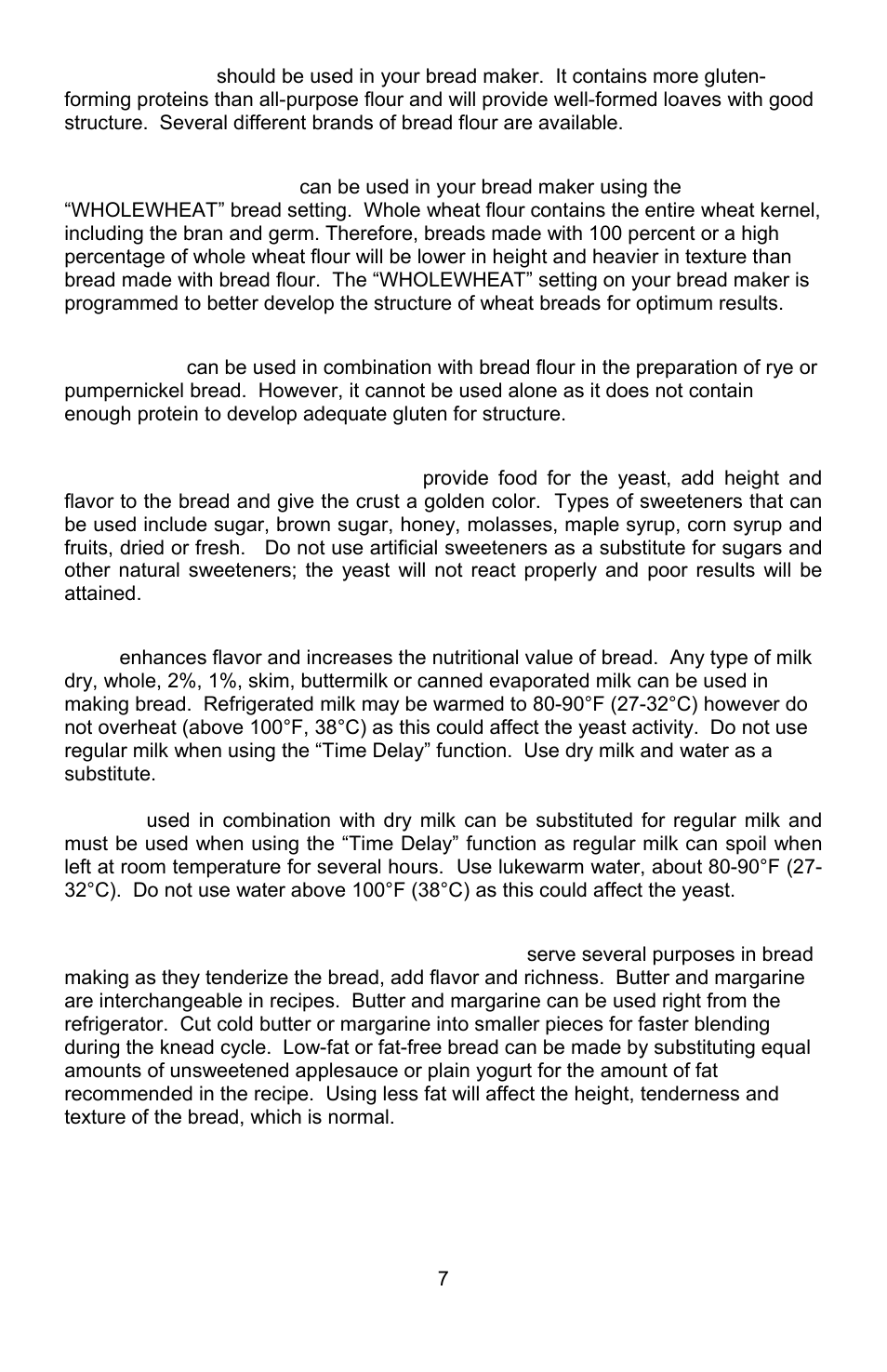 West Bend Chris Freytag 41200CF User Manual | Page 7 / 60
