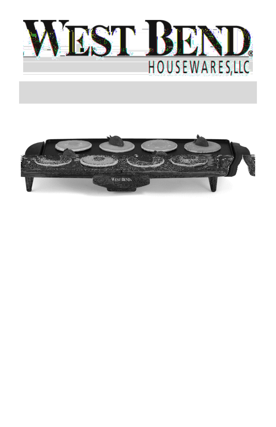 West Bend Cool Touch Electric Griddle User Manual | Page 9 / 24