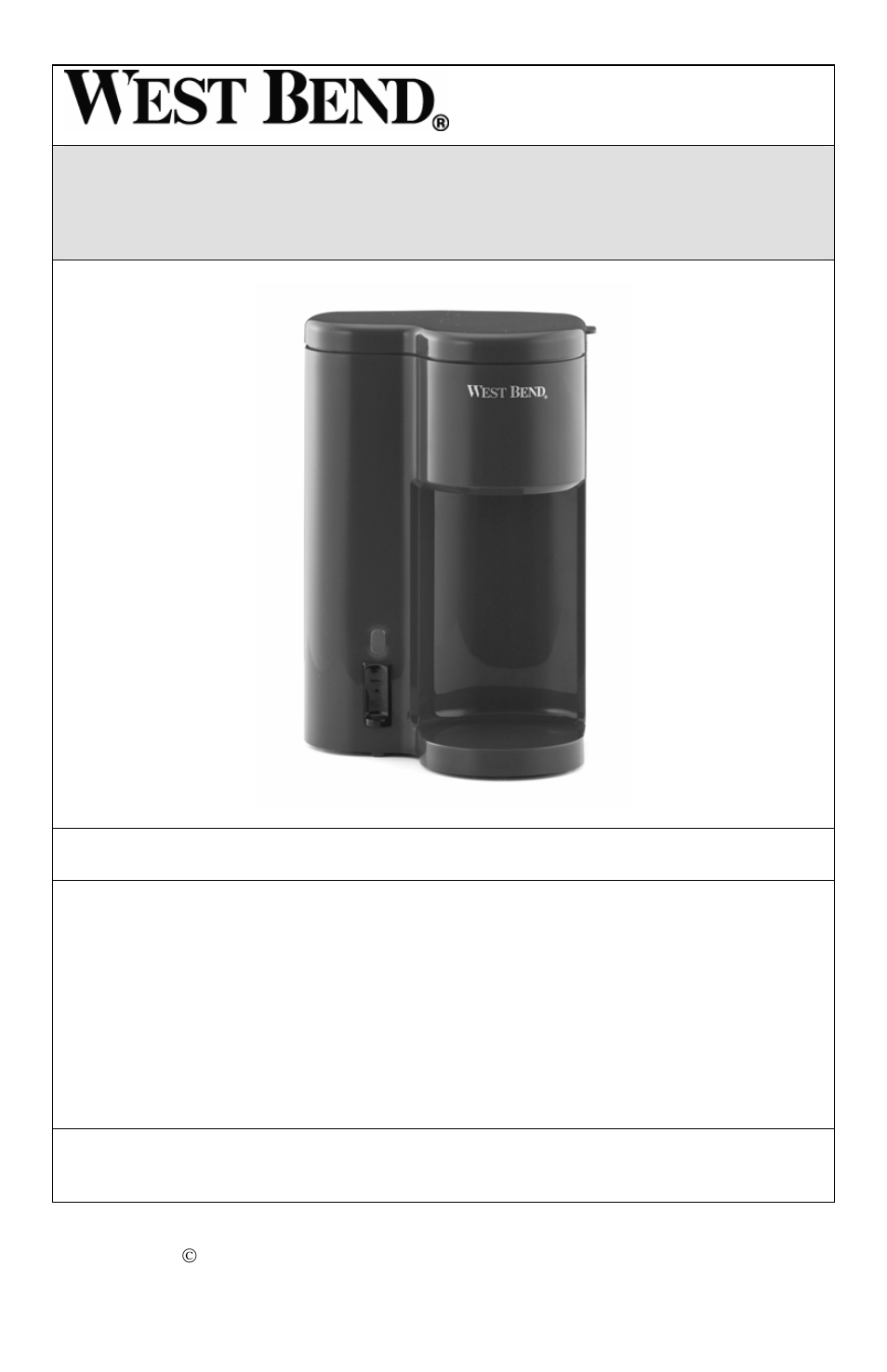Le café et arrose le dispensateur, Prépare une tasse | West Bend 56202 User Manual | Page 9 / 24