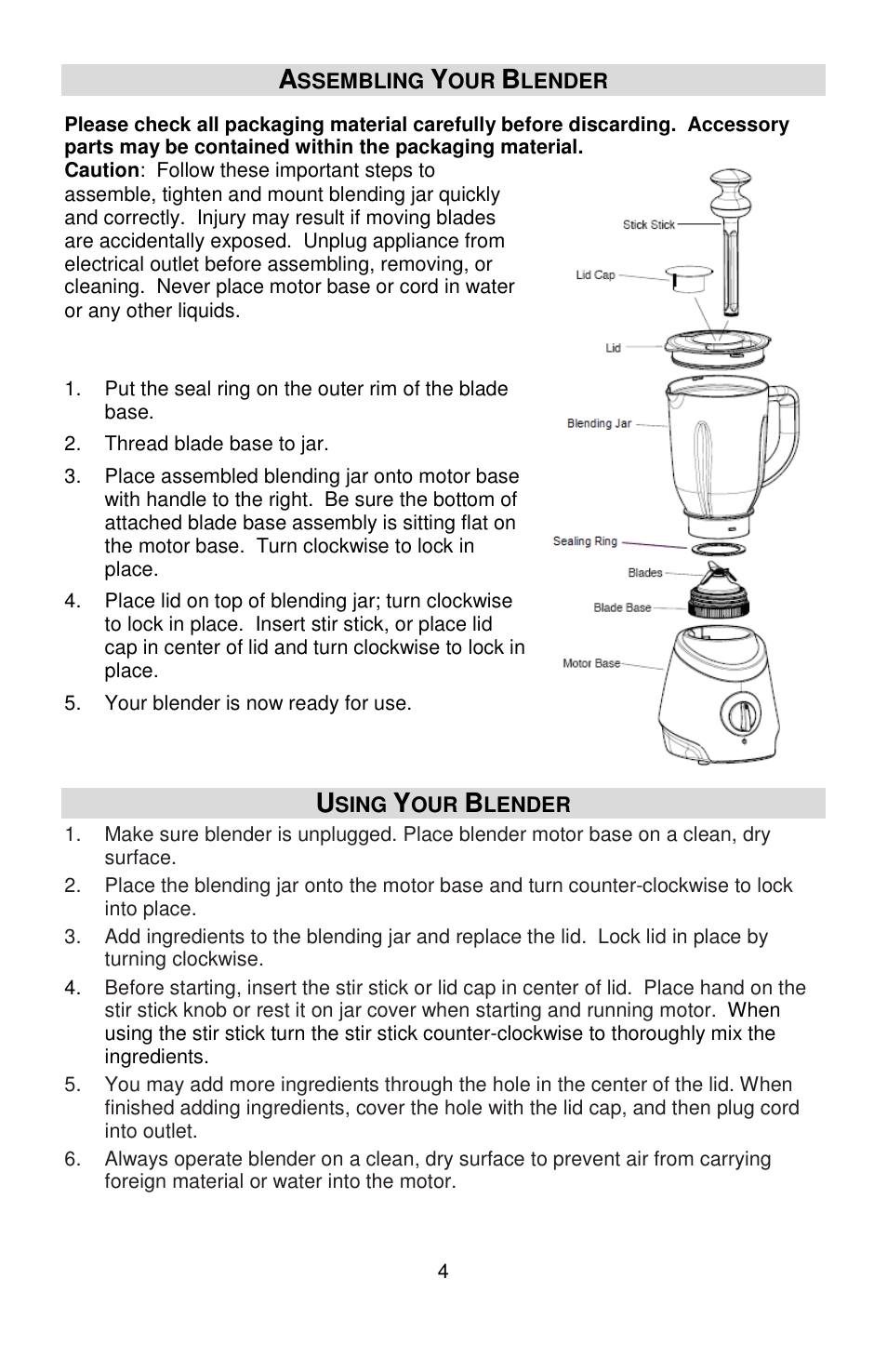 West Bend MCD 289 User Manual | Page 4 / 24