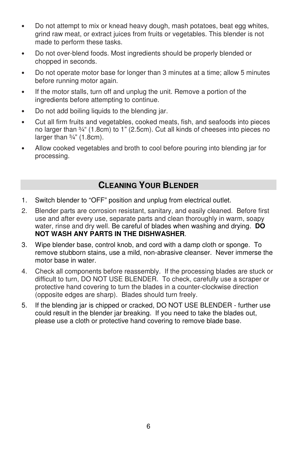 West Bend MCD 289 User Manual | Page 6 / 24