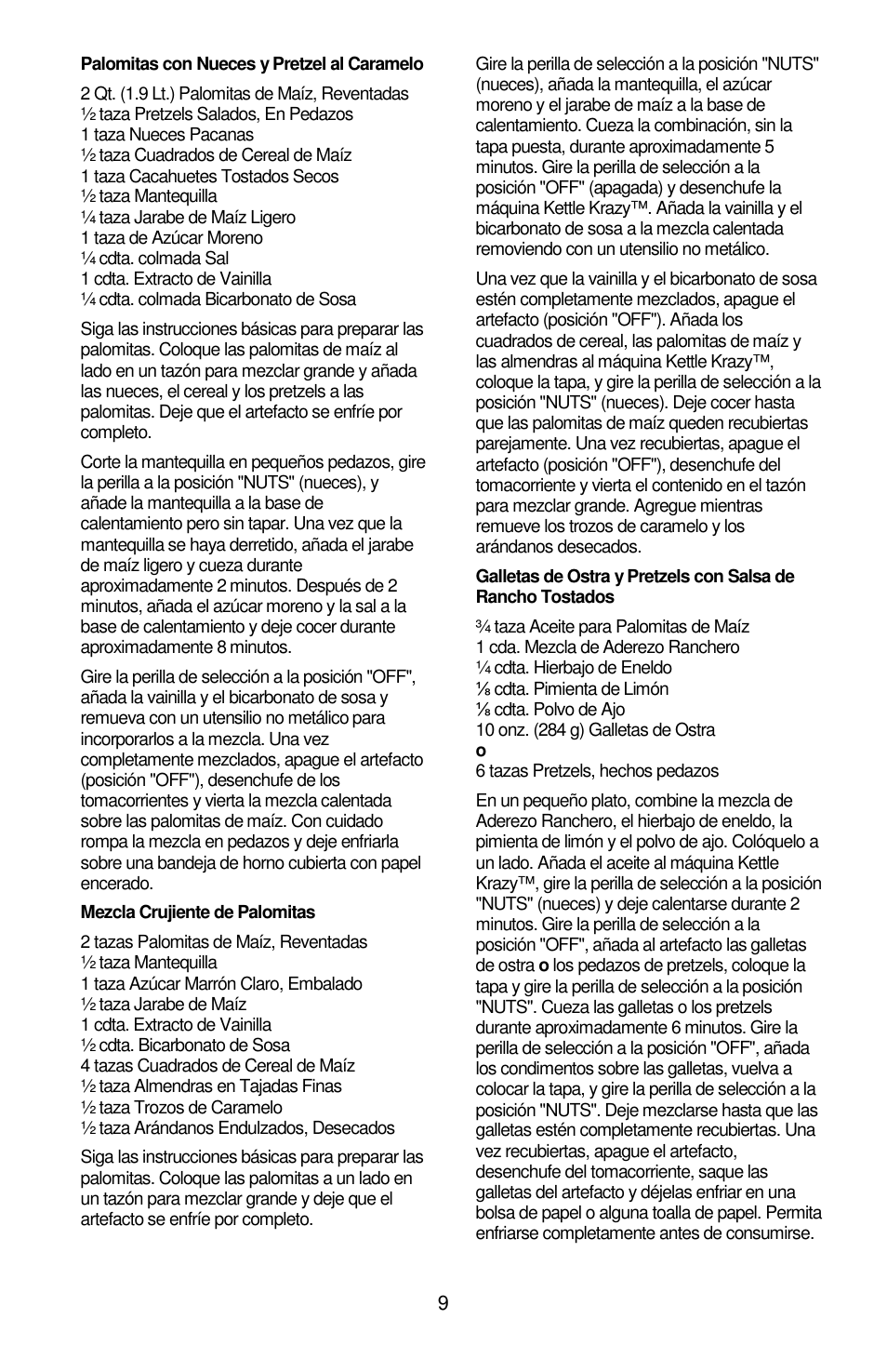 West Bend Kettle Crazy L5781A User Manual | Page 29 / 32