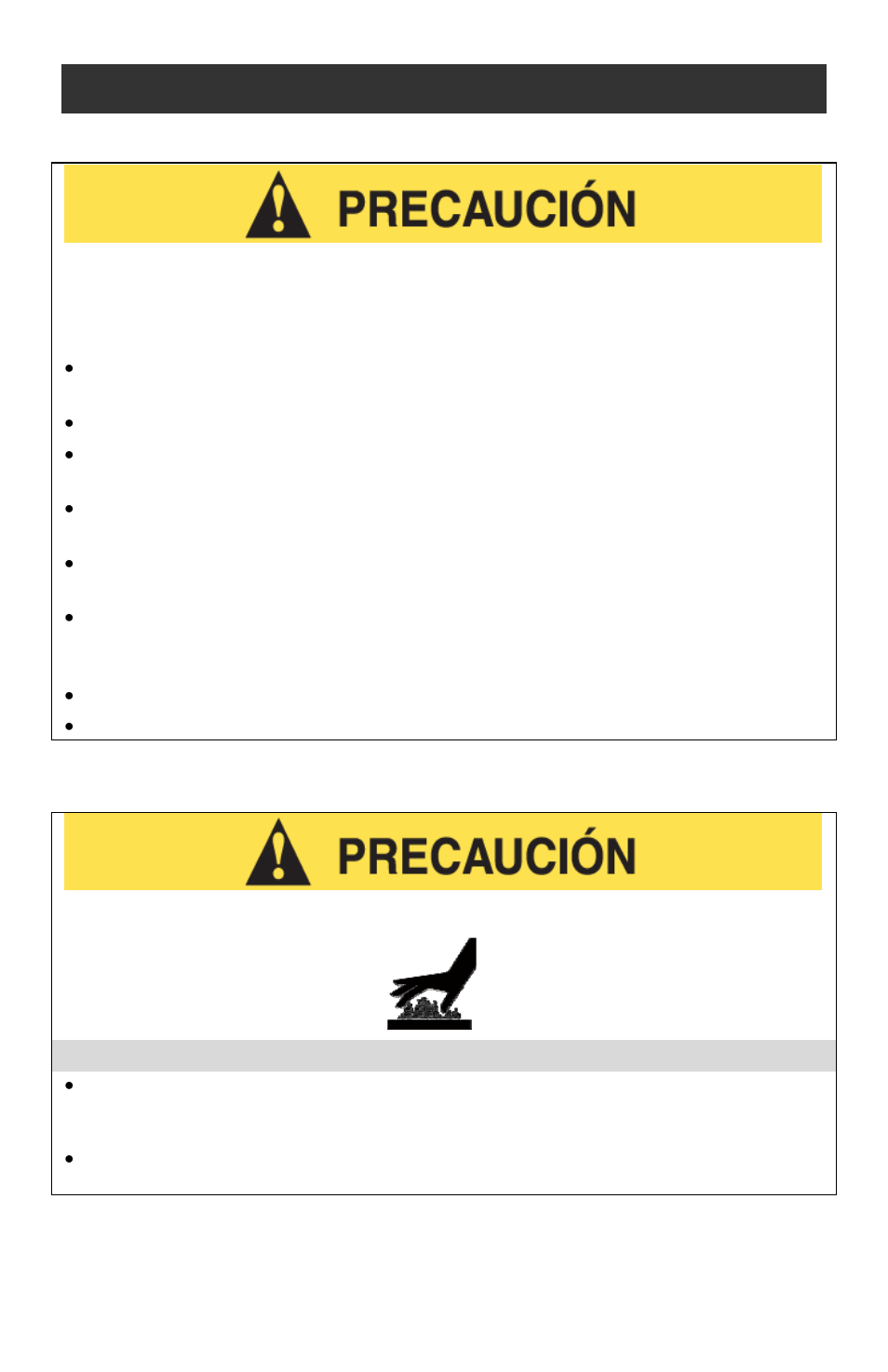 Precauciones relativas al calor, Precauciones importantes | West Bend SOHO 86675 User Manual | Page 18 / 24