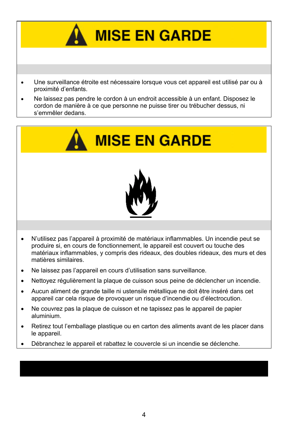 Précautions liées aux incendies, Conservez ces instructions | West Bend Rotary Oven User Manual | Page 14 / 32